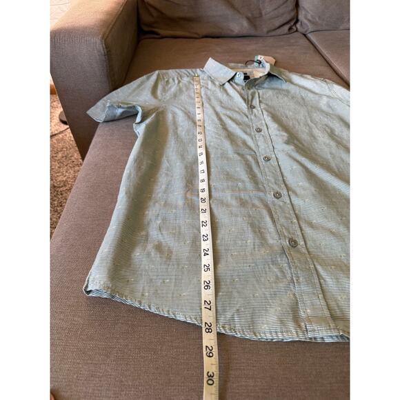 NWT Prana Men's Buttondown Casual Vintage-style FairTrade Slim Fit M - Picture 2 of 5